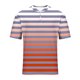 thumbnail image 5 of Blusas y camisas de manga corta y cuello redondo para hombre, blusa informal de poliéster de color liso con botones y cuello redondo a la moda para hombre., 5 of 5