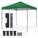 thumbnail image 1 of Songqin 10x10 1-Person Setup Pop Up Canopy Tent, Instant Portable Commercial Canopy Tent, Outdoor Gazebo with 1-Button Push, Wheeled Bag & 4 Sandbags for Home, Party & Outdoor Activities, Dark Green, 1 of 18