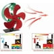 thumbnail image 5 of Fireplace Fan - 5-Blade Heat Powered Wood Stove Fan, Quiet and Eco-Friendly (Christmas), 5 of 5