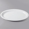 thumbnail image 2 of Carlisle 4384002 21" x 15" White Oval Melamine Catering Platter, 2 of 4