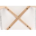 thumbnail image 4 of The Bianco Collection Cima 12" x 21" Rectangular Italian Carrara White Marble Table with Oak Legs, 4 of 5