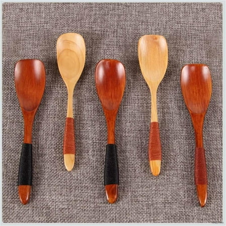 

Mini Wooden Spoon Bamboo Kitchen Cooking Utensil Tool Soup Catering Teaspoon