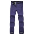 thumbnail image 1 of Pantalones de exterior para hombre, resistentes al viento, impermeables, gruesos, cálidos, de caparazón suave, para escalada, de forro polar, para mujer, 1 of 6