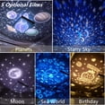 thumbnail image 2 of Proyector de luz nocturna, 6 modos de iluminación que cambian de color Lámpara de proyector de estrella de rotación de 360 grados para dormitorio de niños-5 juegos de película-3 niveles de brillo Namotu CZJJ-HY59, 2 of 6