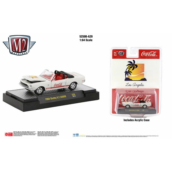 M2 Machines Coca-Cola Release A29 1968 Shelby Gt 500Kr