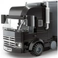 thumbnail image 7 of General Jim’s Toys & Bricks Black Cargo Semi Truck Building Blocks Set, Hobby Display Model, 7 of 7