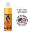 thumbnail image 4 of Thanksgiving Turkey Fleur de lis Ultra Hugger for slim cans, 4 of 6
