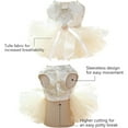 thumbnail image 5 of UOSIA Fancy Dog Tulle Dress Cute Dog Costume Small Dog Birthday Party Wedding,M,White, 5 of 6