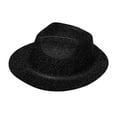thumbnail image 5 of XIAOCHA Glitter Sprinkled Surface Cowboy Hat for Men Solid Wide Brim Theme Western Hat Stage Party Western Cowboy Hat,Black, 5 of 5