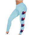 thumbnail image 4 of Vivianyo HD Women's Independence Day Yoga Patriotic Pants Fashion Casual 4Th Of July American Flag Print Leggings with Yoga Sport Elastic Slim Pants（All Colors and Sizes）, 4 of 5