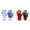 Blue 1PCS & Red 1PCS, variant on WUSUOWEI 3 Pairs Durable Coated Work Gloves NonSlip Breathable Gloves Reusable Firm Grip Heavy Duty for Men Women Yard Work Gardening Construction