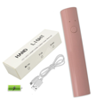 thumbnail image 3 of Rechargeable Mini Portable ABS Nail Dryer Lamp - 1 LED Bead, 60S/120S Timer Modes, Lightweight 21g, Compact 10*2.1*1.8cm Handheld UV/LED Curing Light for Quick Nail Polish Drying (Plug-in & Storage, 3 of 7