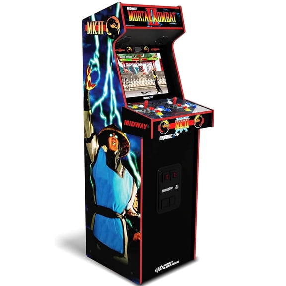 Open Box Arcade1Up Mortal Kombat II Deluxe Arcade Machine for Home - 5 Feet Tall - 14 Classic Games MKB-A-303711