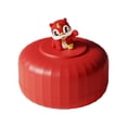 thumbnail image 3 of Organizador de almacenamiento de alimentos, plato de frutas, bandeja para verduras, servicio dividido para Año Nuevo chino Rojo Grande 2 capas, 3 of 9
