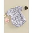 thumbnail image 5 of Michellecmm Mother  Daughter Family Matching Dress Baby Girls Rompers Floral Print Dress/Rompers Mommy and Me Summer Family Outfits, 5 of 9