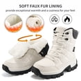 thumbnail image 3 of Ecetana Women's Snow Boots Mid Calf Ankle Booties Waterproof Non Slip Outdoor Winter Boots for Women, 3 of 7