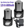thumbnail image 1 of High Capacity 12V 6800mAh Universal Rechargeable Battery for Power Tools Electric Screwdriver Electric drill Li-ion Battery (2battery.1charger), 1 of 7