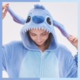 thumbnail image 2 of Pijama VEULENT para adulto, unisex, disfraz de animal, puntada azul, 2 of 5