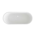 thumbnail image 5 of Elegant Kitchen & Bath BT10671GW-WHT 71 in. Soaking Bathtub, Glossy White with Polished White Trim, 5 of 7