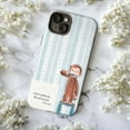 thumbnail image 5 of Curious Monkey Bible Verse Phone Case, Toothbrush Psalm 46:5 Quote Blue Stripe Cover for iPhone 17 16 15 14 13 12 11 Pro Plus Mini, 5 of 6