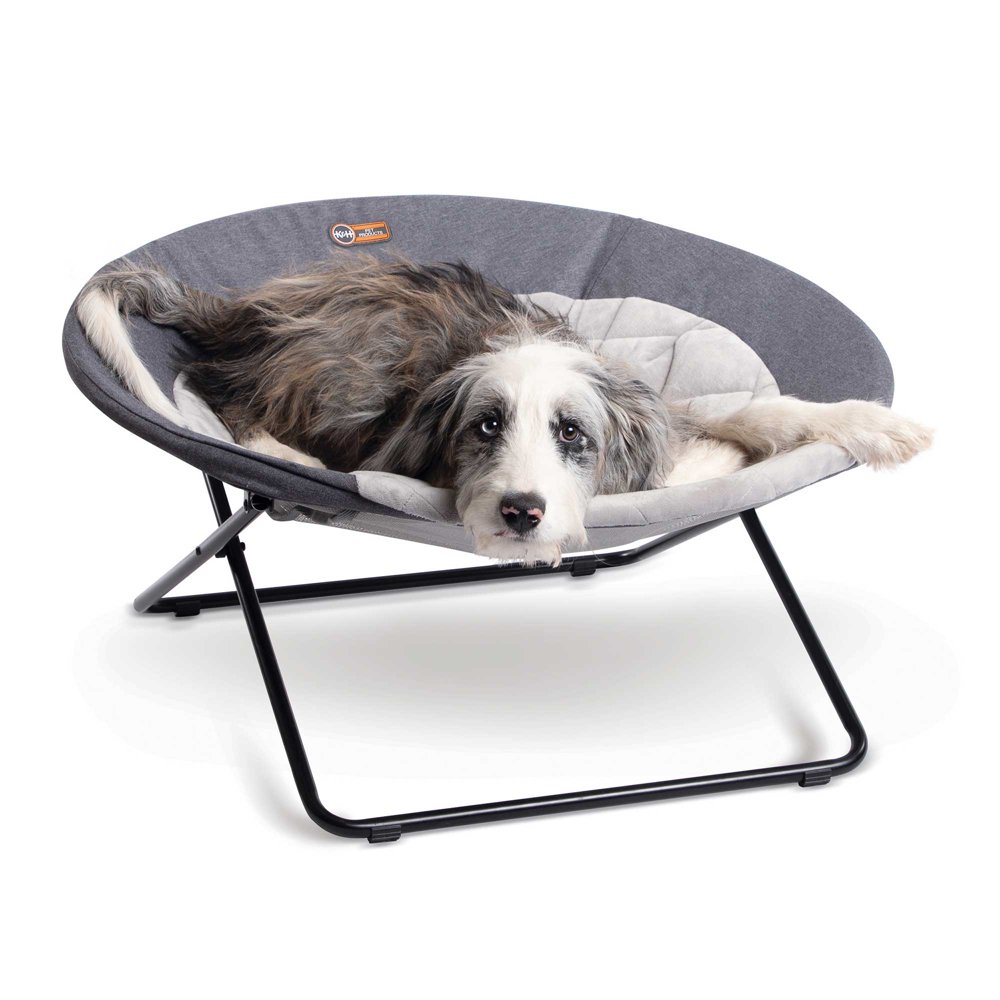 K&H Pet Products Elevated Cozy Cot Classy Gray Large 30 Inches