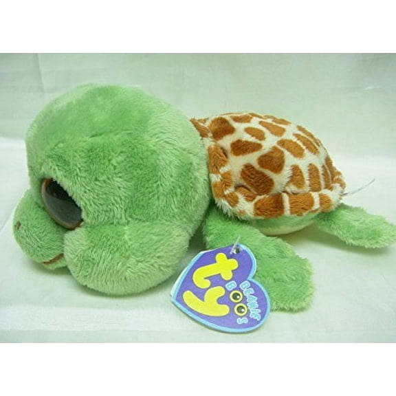 TY Beanie Boos -Sandy Original Face! Yertle the Green Turtle (Glitter Eyes) Small 6" Plush