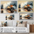 thumbnail image 4 of Designart "Abstract Train Sublime Horizon III" Transportation Floater Framed Canvas Art Print, 4 of 7