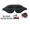 thumbnail image 5 of Silent Nightzzz- Black 3D Adjustable Sleep Mask Total Blackout Eye Mask for Sleeping, Blindfold with Contour Nose Bridge , Soft & Comfortable Eye Covers for Men and Women, 5 of 5