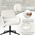 thumbnail image 2 of Homy Casa Accent Chair, Adjustable Height Swivel Lounge Chair for Living Room & Bedroom, Beige, 2 of 6