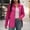 *Hot Pink, variant on ClodeEU Women's Business Formal Long Sleeve Shirt,Striped Spring Fall Blouse Hot Pink,Womens Plus M