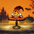 thumbnail image 4 of Halloween Witch Hat Desk Lamp Decoration – Resin Craft LED Table Light for Home Decor, Bedroom, Living Room, Party Ornament, Spooky Seasonal Gift, 4 of 5