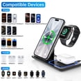 thumbnail image 4 of Cshidworld Wireless Charger, 18W Fast iPhone Charging Station Compatible for iPhone 17/16/15/14/13/12/11/Pro Max/Plus, 3 in 1 Wireless Charger Stand for iWatch SE 11/10/9/8/7/6/5/4, Airpods Pro 2/3/4, 4 of 10