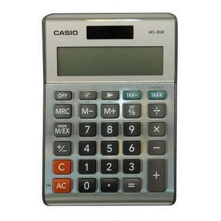 Casio MS-80B-S-IH Desktop Basic Calculator,8 Character(s)