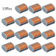 thumbnail image 2 of 15-pack flame retardant cable connector wire universal connector quick terminal, 2 of 8