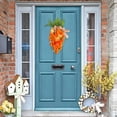 thumbnail image 5 of Artificial Sunflower Carrot Door Wreath with Hanging Hook, Plastic Floral Door Decoration for Easter & Thanksgiving Home Decor, 19.7 x 8.7 in Multicolor, 5 of 6