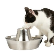 Angle View: PetSafe Seaside Stainless Pet Fountain