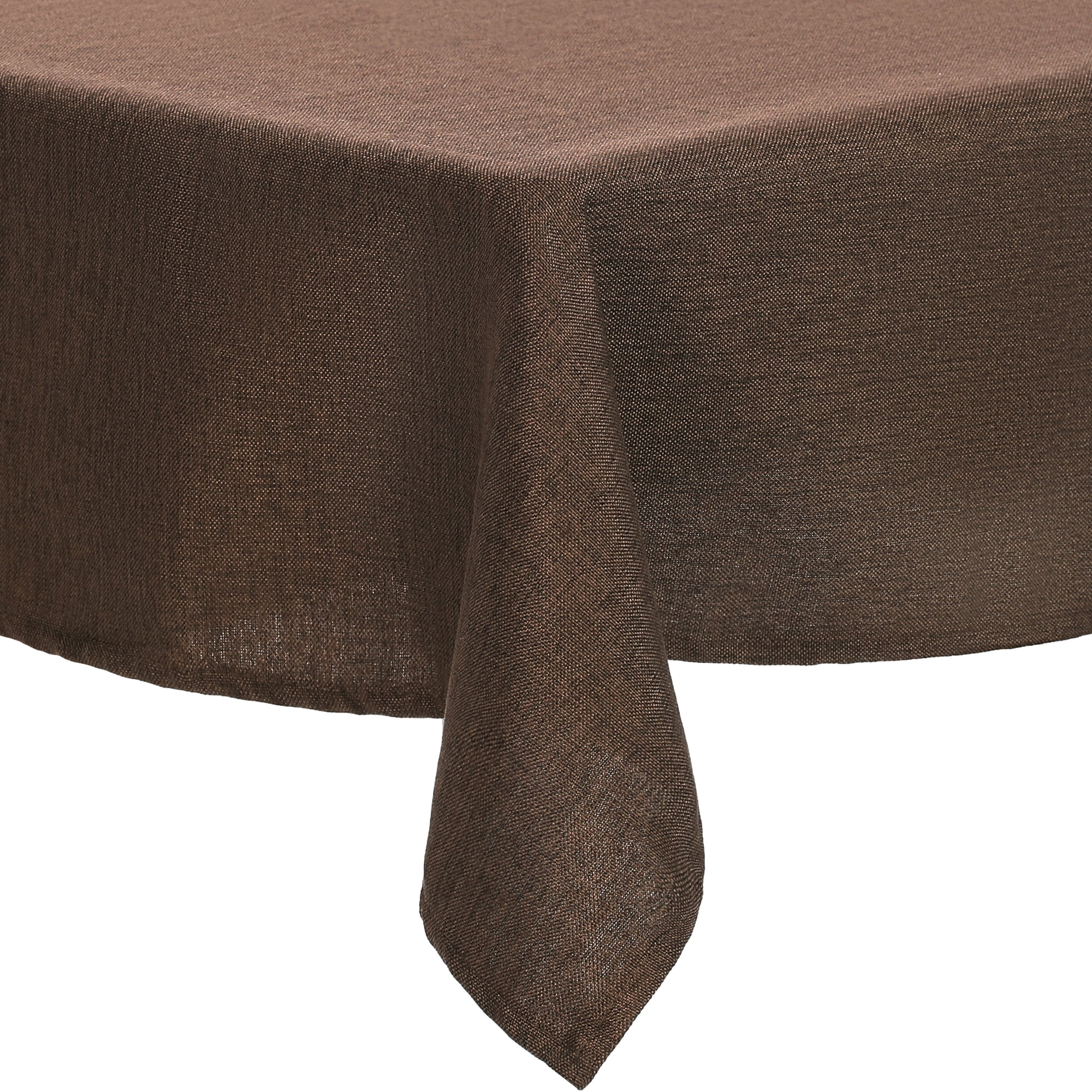 Unique Bargains Rectangle Cotton Linen Spillproof Table Cover Tablecloth Coffee 51"x71"