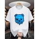 thumbnail image 1 of Youth Blue Bear Graphic Tee for Boys - Casual Summer Short Sleeve T-Shirt, Stylish Outdoor Sports Top, Comfortable Cotton, Ideal for Ages 5-14, 1 of 6