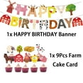 thumbnail image 4 of 72 Pcs Fournitures de Fête d'Anniversaire de Ferme pour Enfants Décorations de Fête à Thème d'Animaux de la Ferme Bannière d'Anniversaire d'Animaux Ballons de Marche d'Animaux de la Ferme Ballons à Imprimé Vache Pics à Gâteau Cochon Âne, 4 of 6