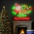 thumbnail image 2 of Handmadetneonsign Christmas Sloth Neon Sign, Sloth Lover Gift, Christmas Home Decor, 2 of 4