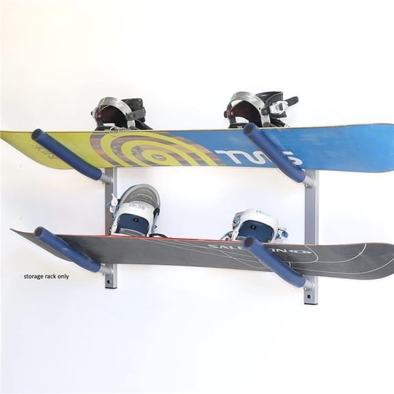 Sparehand SNS-2215 Systems Double Rack Wall Mount Storage Rack for Surfboard - Wakeboard & Water Ski - Black