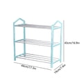 thumbnail image 3 of CXALSSY 3-Tier Plastic Shoe Rack - Blue, 16.53×7.48×16.92in, Small Shoe Rack Organizer for Entryway Closet and Front Door Entrance, 3 of 6