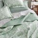 thumbnail image 5 of Juego de colcha Bedsure Floral King, reversible, verde menta, 3 piezas, 5 of 6