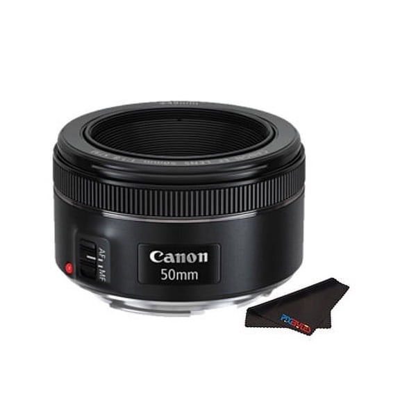 Canon EF 50mm f/1.8 STM Lens PixiBytes Exclusive Microfiber Cleaning Cloth