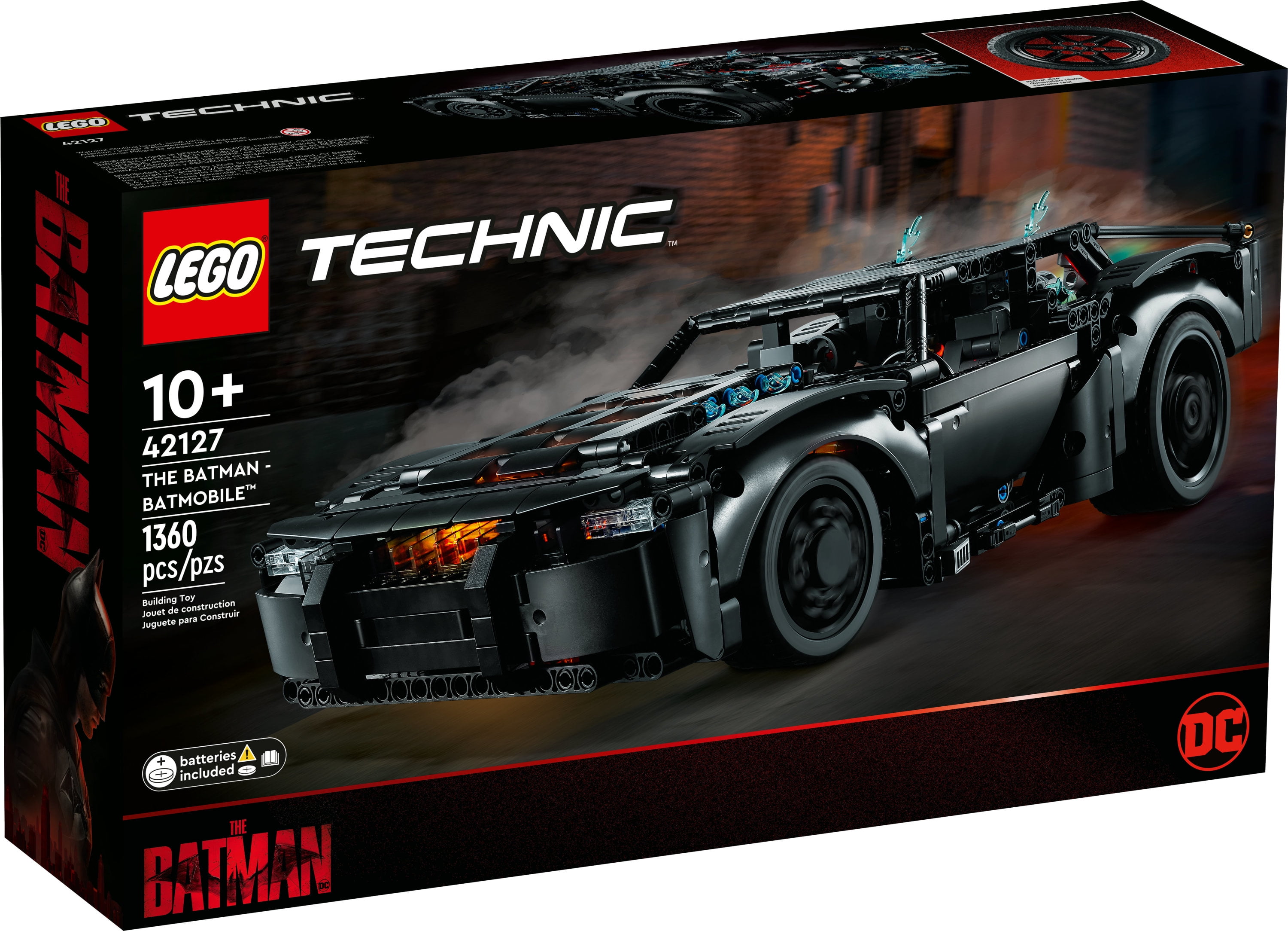 LEGO Technic THE BATMAN – BATMOBILE 42127 Model Car Building Toy, 2022  Movie Set, Superhero Gifts for Kids and Teen Fans with Light Bricks 