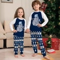 thumbnail image 2 of Nuevo conjunto navideño familiar con estampado de letras de dibujos animados azules, pijamas para uso doméstico en vacaciones familiares europeas y americanas, 2 of 5