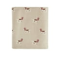 Woolrich Full Cotton Flannel 4Piece Sheet Set, Tan Dog