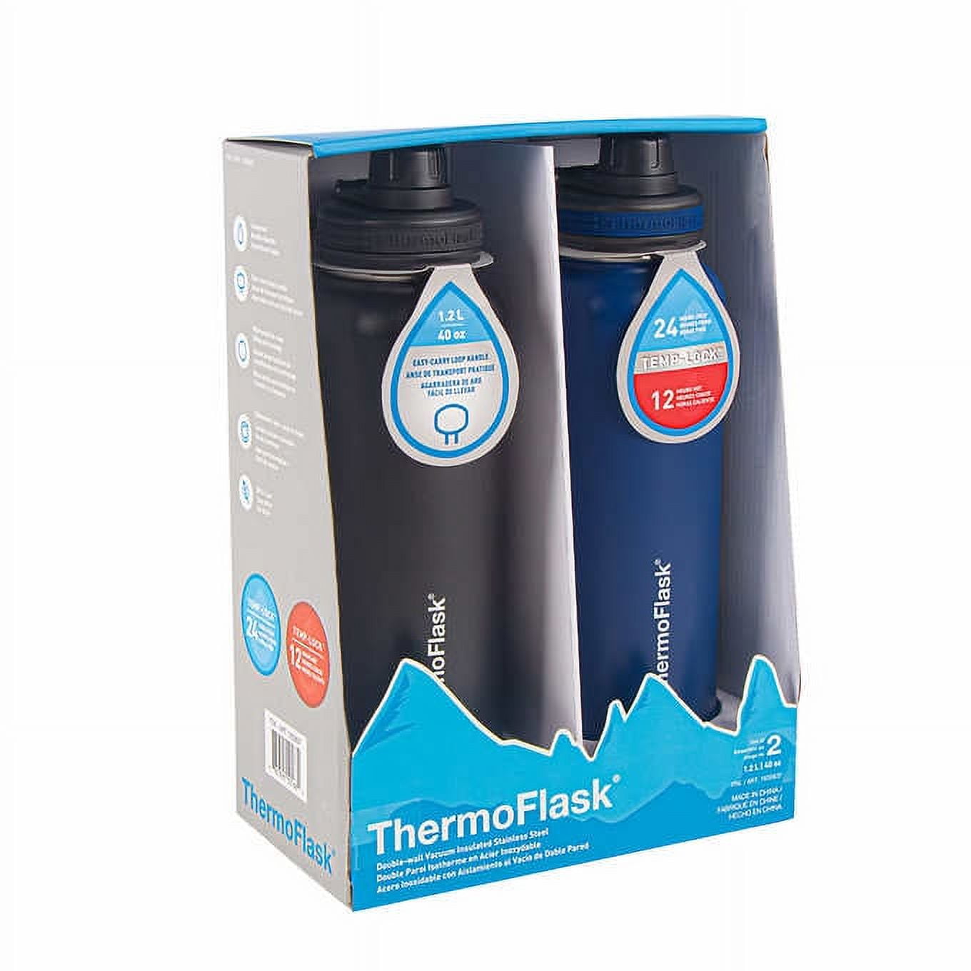 Thermoflask 40oz Thermo Water Bottle 2 Units Keep your beverages ice c –  ebuystt