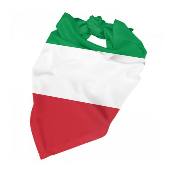 Flag Of Italy Dog Bandana Dog Scarf Adjustable Bib Handkerchief Accessories For Small Medium Large Dogs