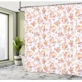 thumbnail image 4 of Ambesonne Shabby Flora Shower Curtain, Pastel Roses Leaves, 69"Wx75"L, Peach White, 4 of 4